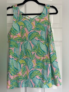 Women’s Lilly Pulitzer tank top with back detail - size medium